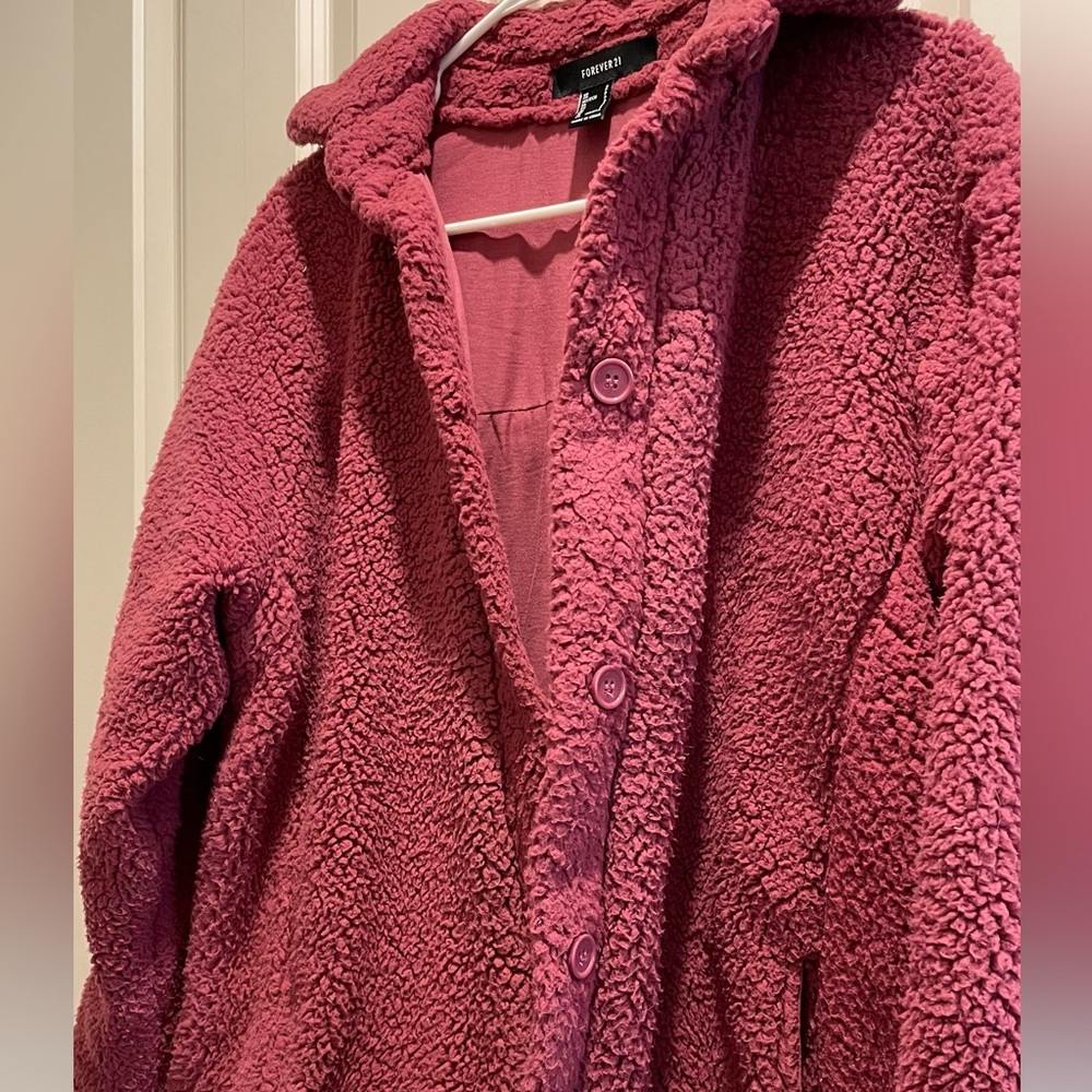 forever 21 small teddy jacket